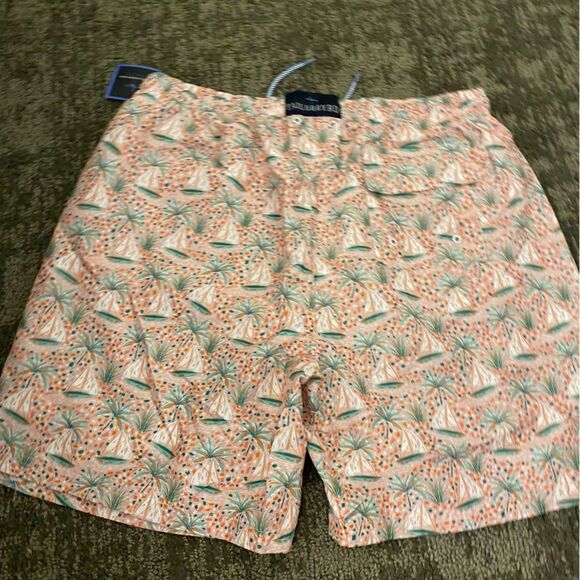 TailorByrd Boats Print Swim Trunks - Picture 6 of 9